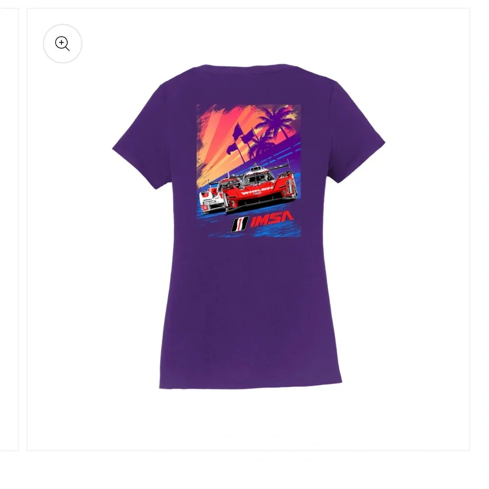 IMSA Ladies Sunset Tee - Purple size medium - Picture 3 of 5